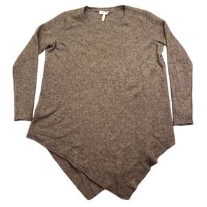Joie Asymmetric Hem Sweater Wool Cashmere‎ Blend Brown Tunic XXS Barn CowGirl